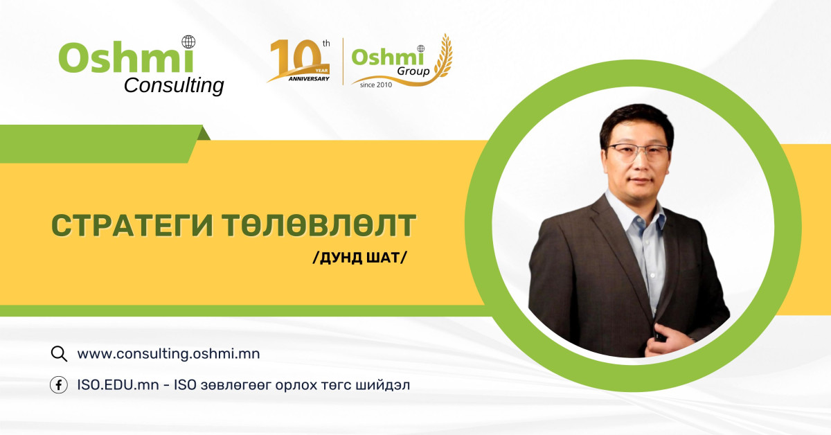 Стратегийн төлөвлөлт — Дунд шат